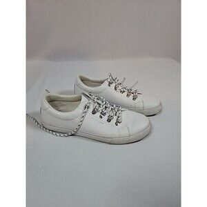 TOMMY HILFIGER TWLINZER3-R White Sneakers Shoes 8.5M 507 0818 Leather Sole